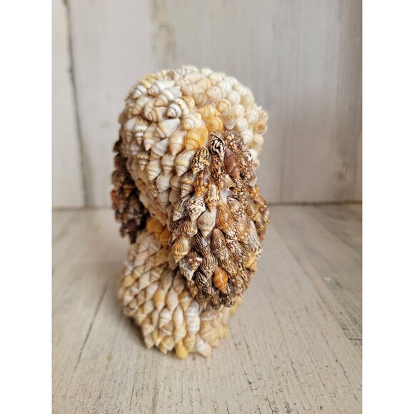 Himark vintage seashell covered dog folk art decor‎ figure unique - Picture 5 of 10